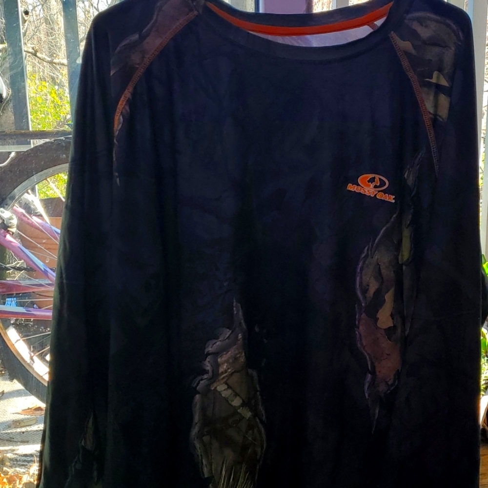 Mens 2xl spandex long sleeve tshirts mossy oak